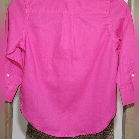 Gap Toddler Girl Long-Sleeved Button Down Shirt - Picture 3 of 4